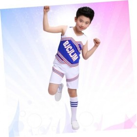 ifundom 2 Pièces Enfants Cosplay Accessoire Uniforme De Pom-Pom Girl Jeu De Rôle Uniforme École Enfant Cheer Costume Garçons 