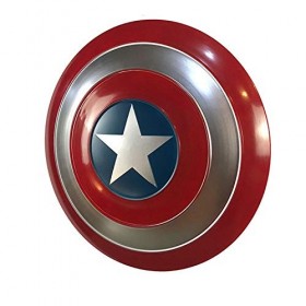Bouclier Captain America Métal Adulte Taille Unique Accessoires de Film 1: 1 Accessoires de Cosplay Jouets pour Enfants décor