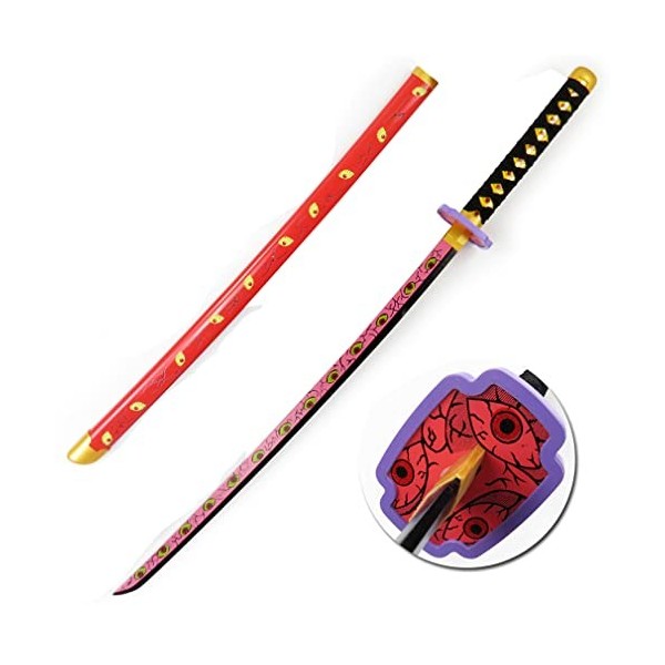 VAIJAM Katana en Bois Formation Épée Anime Cosplay Épée Jeu De Rôle Et Collection Démon Épée Arme Accessoires Samouraï Lame