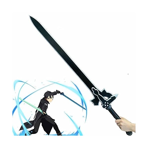 WANHUI Jouet Épée Anime Cosplay Katana Ninja Tueur Blade en PU Sword Art Online Épée Modèle Enfant Sword Prop Déguisement Acc