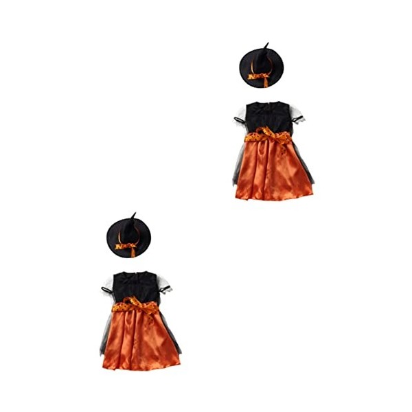 ibasenice 5 Ensembles Halloween Robes Adolescentes Filles Vêtements À La Mode Halloween Costumes Costumes Noir Vêtements Form