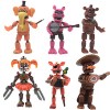 Jilijia Five Nights FNAF Lot de 6 figurines pour cadeaux de Noël 12,7 à 19,1 cm de haut