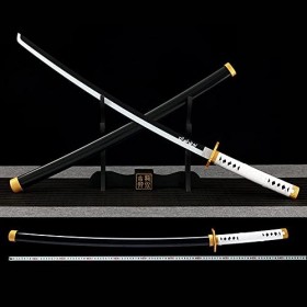 KAXO Slayer Blade Cos Épée En Bois Kamado Tanjirou Prop Modèle DArme, Katana Sword Anime Ninja Sword Toy, Cosplay Accessoire
