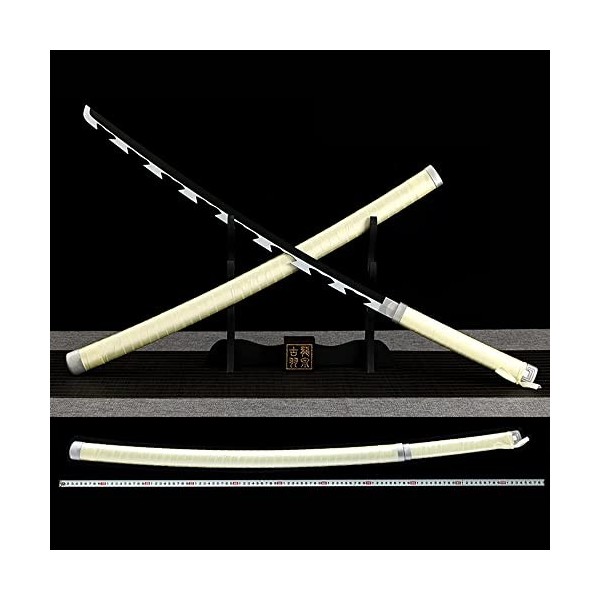 KAXO Slayer Blade Cos Épée En Bois Kamado Tanjirou Prop Modèle DArme, Katana Sword Anime Ninja Sword Toy, Cosplay Accessoire
