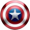 Xinyuwz Captain America Bouclier Full Metal Ordinateur de Poche Édition de Film Bar Creative Doux Décoration Murale Pendentif