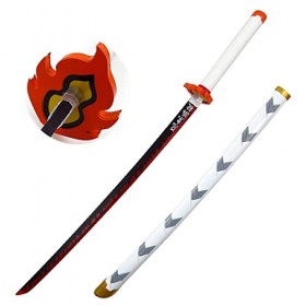 VAIJAM Kendo Bâton en Bois Katana Cos Animation Performance Accessoires Samouraï Lame Fourreau Armes Machette Couteau Hallowe