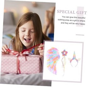 ifundom 2 Ensembles DAiles Colorées Bandeau Accessoires De Costume Habiller Aile Filles Anniversaire Bandeau Chapeaux Enfant