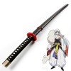 NIANXINN Épée En Bois Japonaise Katana, Modèle DArme En Bois Cos Sesshoumaru Prop, Accessoire de Carnaval, Avec Fourreau, Jo