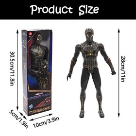 WKxinxuan Spider Figurine Marvel, Superhero Spider Figurine, 30CM Spider Marvel Action Figurines Convient aux Enfants de 4 An