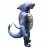 perfk Costume de Requin Gonflable Combinaison Tenue Costume Cosplay Fête Déguisement