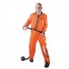 PtitClown - Déguisement de Prisonnier Zombie Orange Adulte Taille Unique - Orange