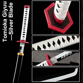KAXO Slayer Blade Cos Épée En Bois Kamado Tanjirou Prop Modèle DArme, Katana Sword Anime Ninja Sword Toy, Cosplay Accessoire