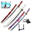 BRELHF Épée de samouraï avec Fourreau et Support, Accessoires de Cosplay danime Katana, Accessoire de Cosplay danime Japona