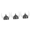 Outanaya 3 Pièces Casque Moyen Cornes Habillées Couvre-Chef DÂge Chapeaux Portables Accessoires Décoratifs Costumes Faveurs 