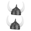 Outanaya 3 Pièces Casque Moyen Cornes Habillées Couvre-Chef DÂge Chapeaux Portables Accessoires Décoratifs Costumes Faveurs 