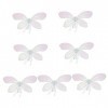 EXCEART 7 Pièces Ailes De Papillon Colorées Anneau De Princesse Vêtements dhalloween Vêtements pour Filles Ailes De Papillon