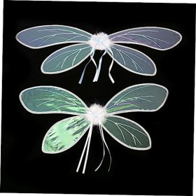 EXCEART 7 Pièces Ailes De Papillon Colorées Anneau De Princesse Vêtements dhalloween Vêtements pour Filles Ailes De Papillon