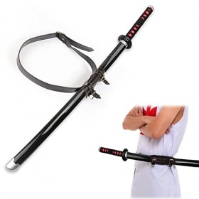 NIANXINN Jouet En Bois Épée Japonais Anime Démon Slayer Tanjiro Cosplay Accessoires Enfants Katana Ninja Arme Modèle Avec Cei