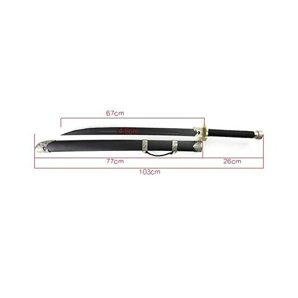 NIANXINN Épée de Samouraï En Bois Anime, Cosplay Anime Katana, Accessoire de Performance, Jouet Pour Enfants, Adapté Aux Amat