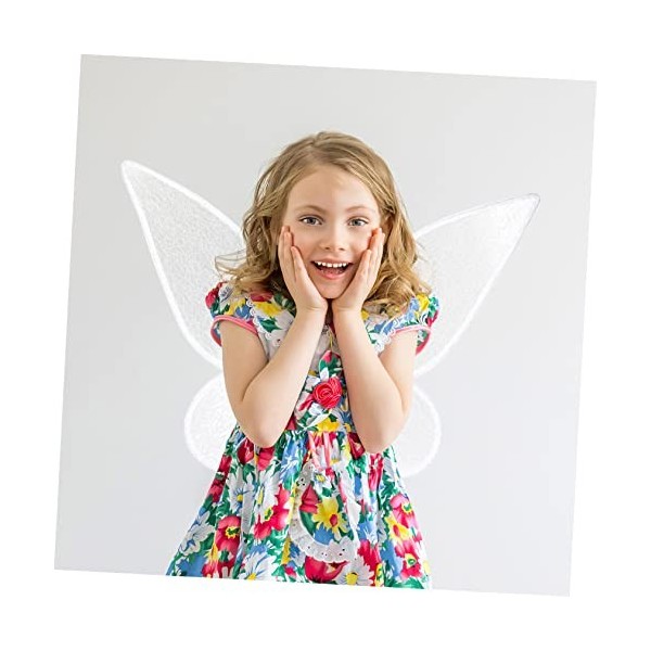 ifundom 5 Pièces Fille Costume Aile Papillon Cosplay Anniversaire Girils Fête Fée Faveur Rôle Enfants Robe Tout-Petits Prince