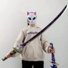 WOLWES Genshin Impact Cosplay Épée, Jeu Raiden Shogun Lame De Samouraï, PU Arme Couteau Modèle, pour Les Fans DAnime Cadeau 