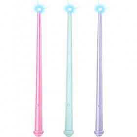 Skylety 3 Pièces Baguettes Lumineuses Jouet Magique avec Lumière et Son Baguettes de Sorcière Jouets de Baguette de Fée Bague