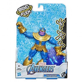 Avengers Marvel Bend and Flex - Figurine Flexible Thanos de 15 cm, avec Accessoire, pour Enfants + Marvel Bend and Flex - Fig