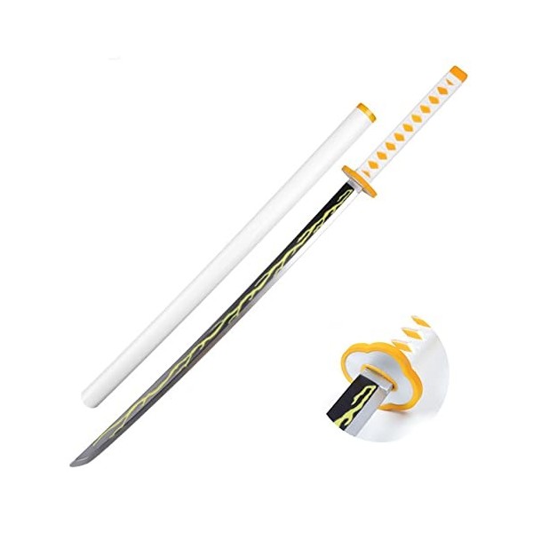 OMOONS Épée de Samouraï En Mousse Japonaise Katana Slayer Lame Arme Jouet Accessoires de Jeu de Rôle Pour Les Fans DAnime Fê