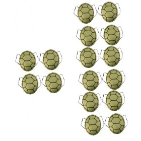ibasenice Jouets 16 Pièces Carnaval Halloween Drôle Coquille Sombre Tortue Mascarade Accessoires Portables Décorations Access