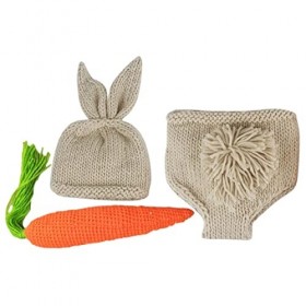 Abaodam 5 Ensembles Nouveau-Né Pull Tenues pour Filles Accessoires Photo Filles Vêtements Photoshoot Tenue Nouveau-Né Photogr