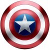 Bouclier Captain America Métal Accessoires de réplique 1: 1 de Marvel Prop America Costume Bouclier décoration Murale de Bar 