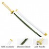 Épée en Bois Faite À La Main Cosplay Katana Lame De Samouraï pour Les Amateurs Danime Collection Couteau en Bambou Accessoir