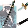 Uvency Cos Anime Samurai Sword, 75/100Cm Lame de Bambou Katana Pour Cosplay Party Supplies, Accessoires DÉpée En Bois/Tokito