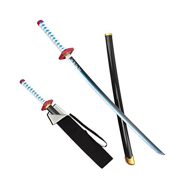 Uvency Épée Jouet En Bois, Katana Japonais 75 Cm/100 Cm, Le Couteau Spécial Du Couteau Katana, Accessoires de Cosplay Pour Le