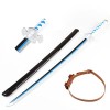 XIAOHUA Katana Demon Slayer Tanjiro Bleu Épée Cosplay Anime Sabre Samourai Jouet en Bois Sabre Demon Slayer 104cm Epee Enfant