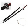 XIAOHUA Sabre Demon Slayer Tanjiro Katana Noir Cosplay Anime Katana Japonais 104cm Katana Demon Slayer Épée Jouet Katana Anim