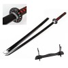 XIAOHUA Sabre Demon Slayer Tanjiro Katana Noir Cosplay Anime Katana Japonais 104cm Katana Demon Slayer Épée Jouet Katana Anim