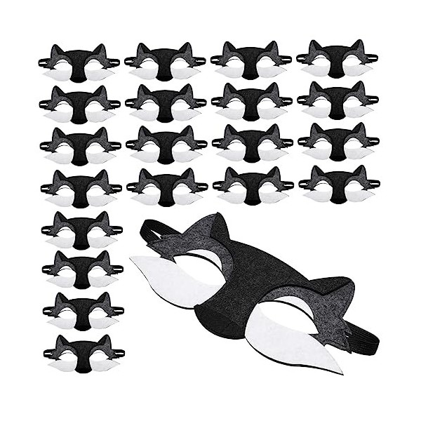 ibasenice 80 Pcs Moitié Loup-Garou Enfants Accessoire Costume Feutre Fête Mauvaise Journée Loup Dessin Animé Fournitures Anim