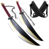 80cm Épée De Samouraï, 2 Pièces Katana Demon Slayer Cosplay Uzui Tengen Epee, Armes D Accessoires dhalloween, Cadeau Anime 