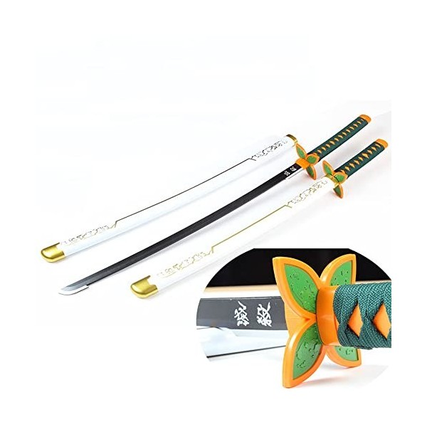 WXJP Katana Épée Enfant Cosplay Demon Slayer Lame en Bois Japonais Anime Original Texture, Accessoire Darmes Ninja Épée Joue