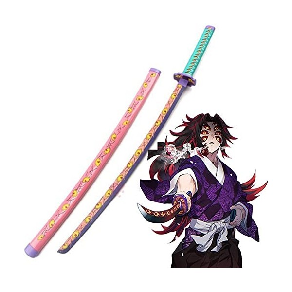 WXJP Kokushibou Katana Lame en Bois 104cm Épée De Tueur De Démons, Jouet pour Enfants, Épée De Samouraï Anime Japonais Replik