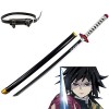 GALLIN Demon Slayer Tomioka Giyuu Katana Cosplay Épée De Samouraï Fait À La Main Anime Ninja Couteau Arma Accessoires Bois Ca