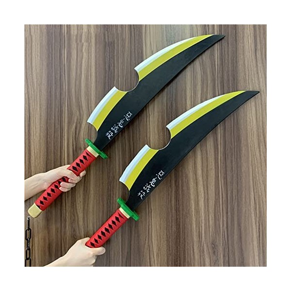 XFAK Épée De Samouraï Anime Cosplay Katana Demon Slayer Sabre Ninja PU Foam Épée De Jouet Épée De Anime Accessoires dhallowe