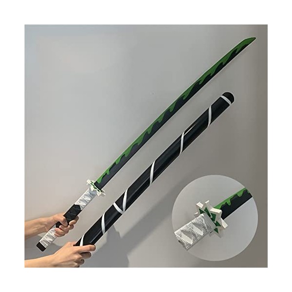 XFAK Épée De Samouraï Anime Cosplay Katana Demon Slayer Sabre Ninja PU Foam Épée De Jouet Épée De Anime Accessoires dhallowe