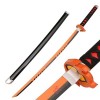 YINGYAN 100cm Épée Démon De Slayer Katana en Bois Katana Japonais Anime Cosplay Épée Sabre Manga Armes D Accessoires dhallo