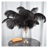 XUNCHUNG 15-70cm / 6-28 Pouces Black Ostrich Feather for Crafts Vases Table de Table Centres de Mariage Accessoires de Mariag