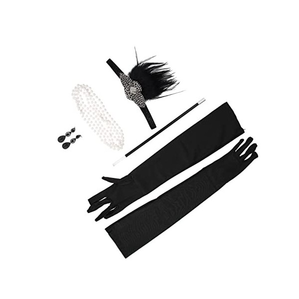 HOMSFOU Bandeau De Fête 3 Ensembles Boucles doreilles Vêtements Kits De Danse Tête Costume Décors Accessoires Halloween Band