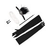 HOMSFOU Bandeau De Fête 3 Ensembles Boucles doreilles Vêtements Kits De Danse Tête Costume Décors Accessoires Halloween Band