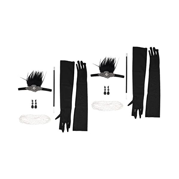 HOMSFOU Bandeau De Fête 3 Ensembles Boucles doreilles Vêtements Kits De Danse Tête Costume Décors Accessoires Halloween Band