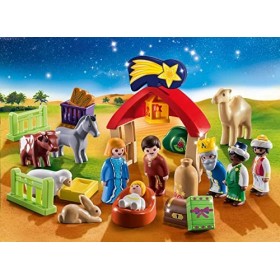 Playmobil Calendrier de lAvent 1.2.3 Animaux et mangeoire